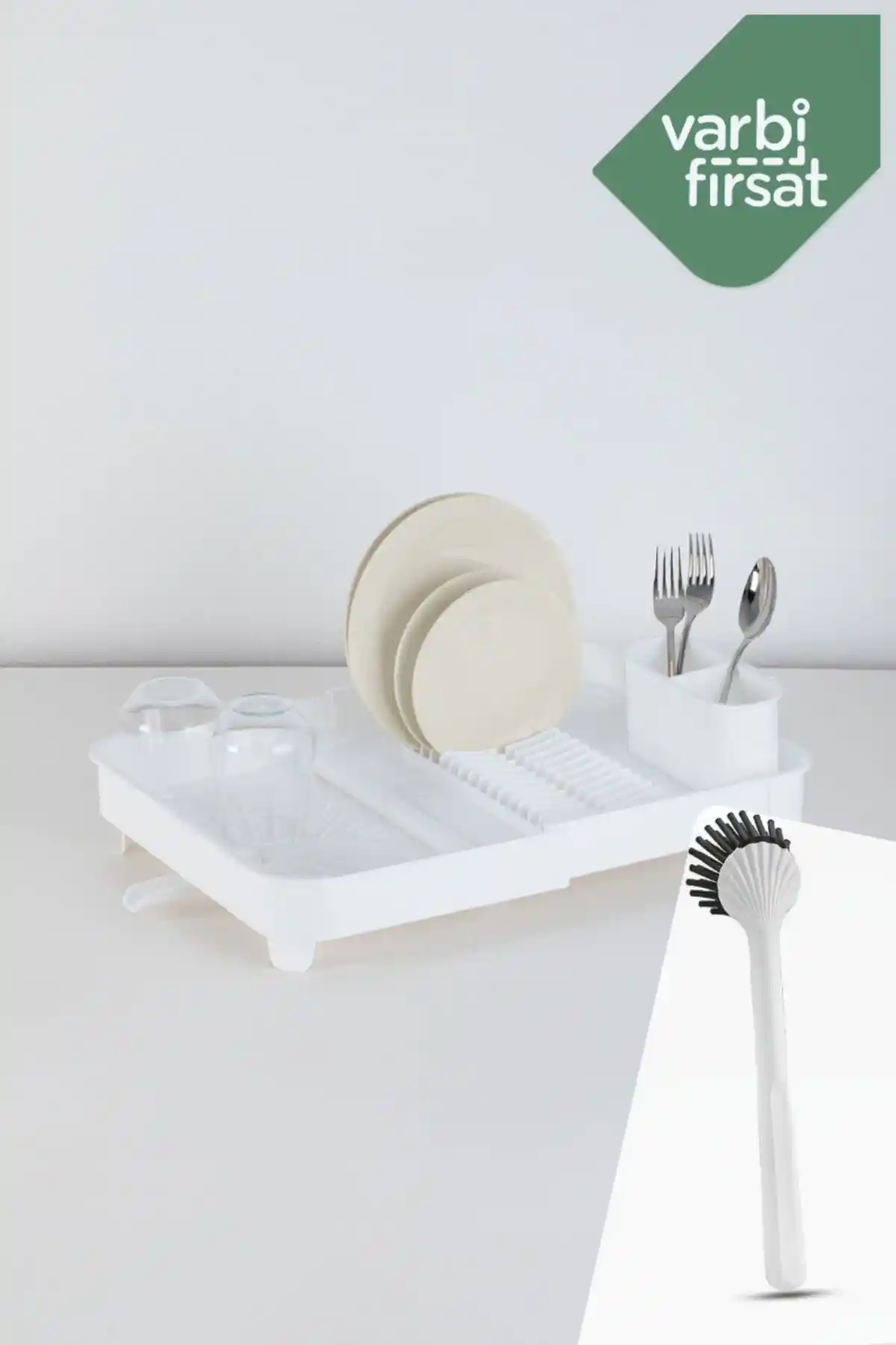 Varbifırsat Açılır Kapanır Sürgülü Tabaklık Bulaşıklık Modern ve Pratik Mutfak Çözümü