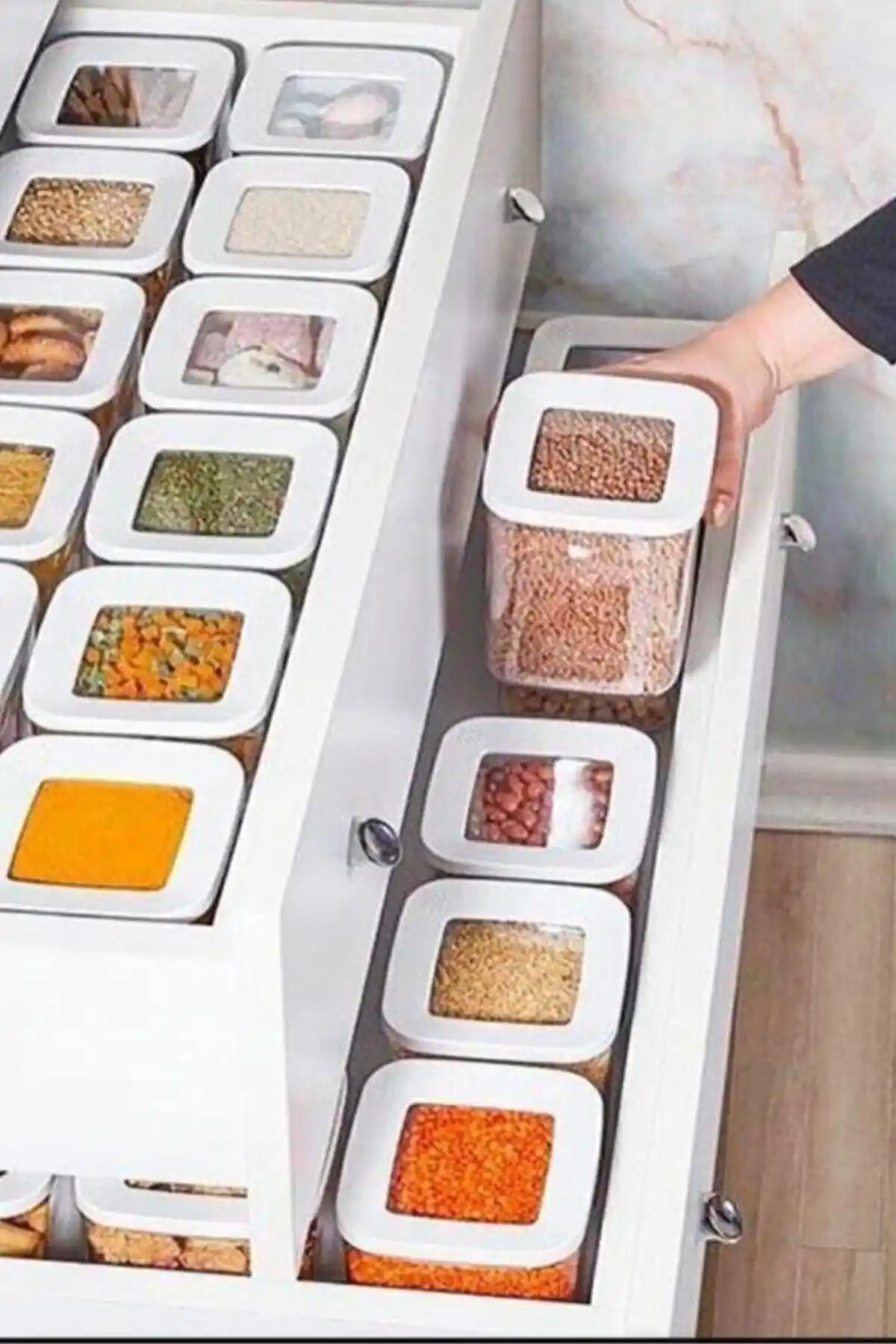 Vip Ahmet 12 Li Süper Set: Mutfakta Pratik ve Estetik Saklama Çözümü