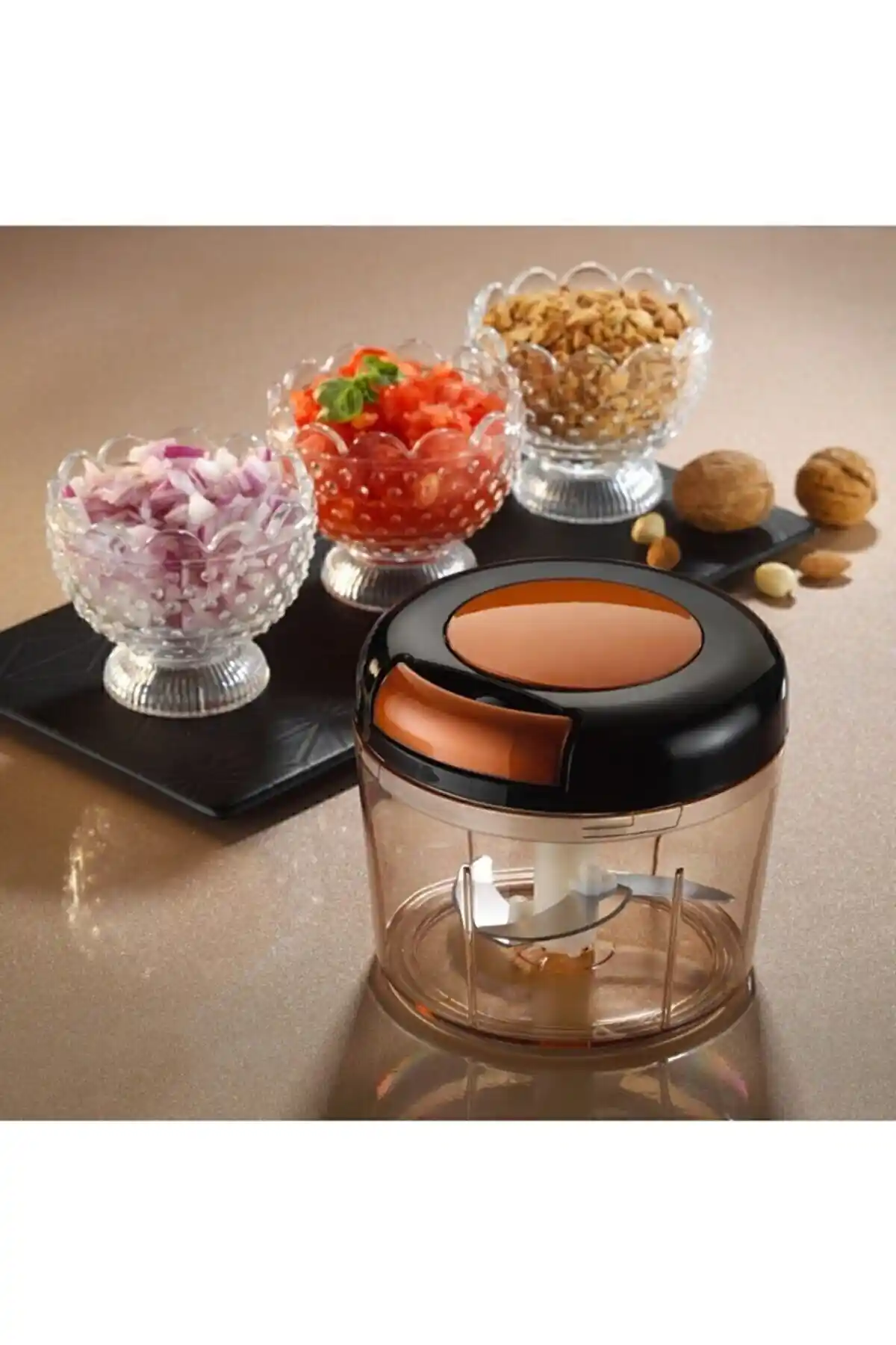 Vip Ahmet İpli Bakır Rondo 900 ml Siyah Modern Mutfak Doğrayıcı Ürün Tanıtımı ve Özellikleri