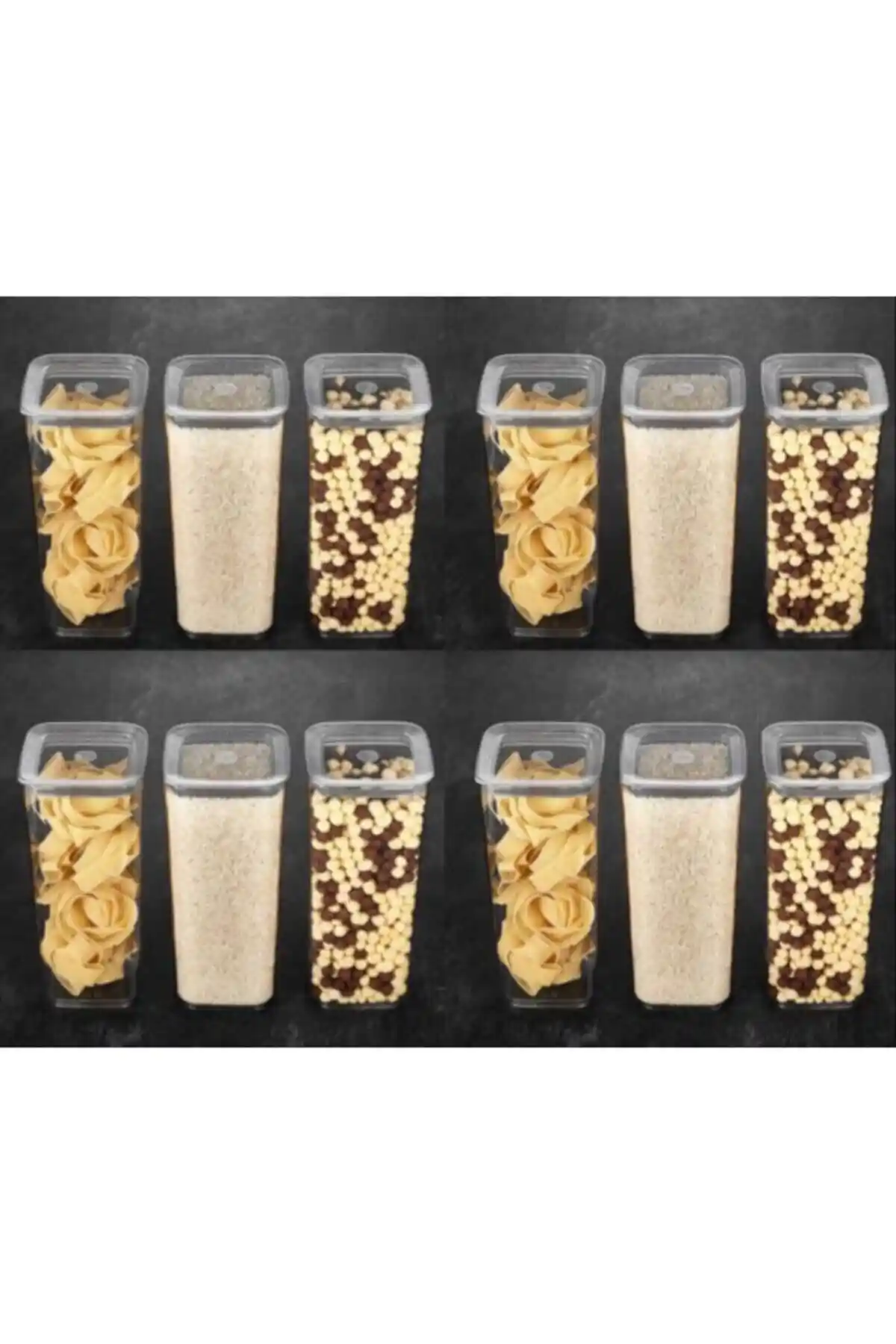 Vip Ahmet Sude Kare Saklama Kabı Seti: Dayanıklı ve Pratik Mutfak Saklama Çözümleri