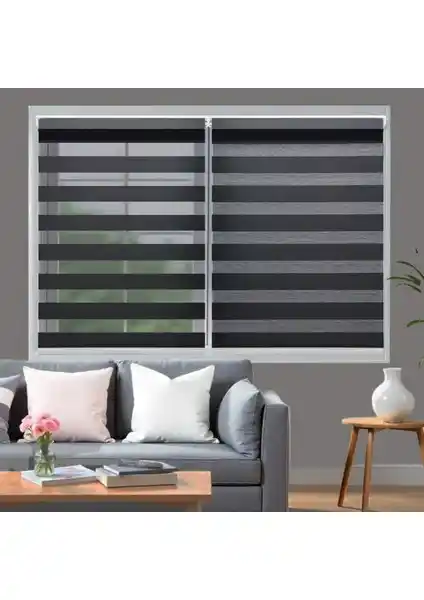 Blind-X Siyah Bambu Stor Zebra Perde ve NetworkAvm Ekru Geniş Pliseli Zebra Stor Perde Karşılaştırması