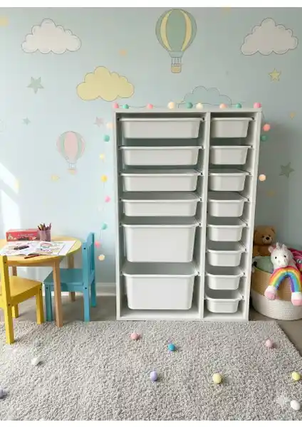 Decosense 14 ve 8 Çekmeceli Çok Amaçlı Oyuncak Dolapları Karşılaştırması