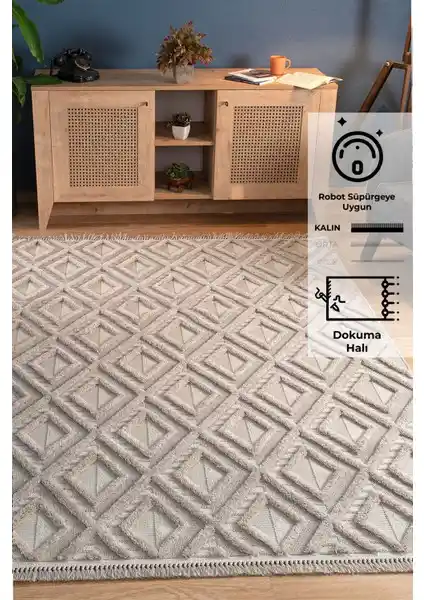 Konfor Bukle 6657 Bej ve Venucci Quincey Bukleli Halı Karşılaştırması