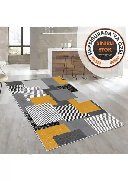 West Home Dijital Baskı Yıkanabilir Kaymaz Taban Salon Halısı Karşılaştırması