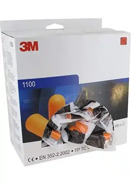 3M 1100 Ipsiz Kulak Tıkacı İşitme Güvenliği ve Konforu Sağlar