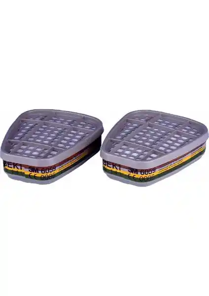 3M 6059 Abek1 Organik Asit ve Amonyak Buhar Filtresi Endüstriyel Güvenlik İçin