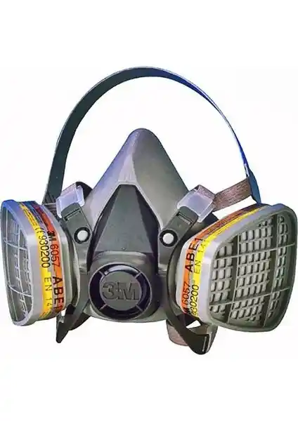 3M 6200 Solunum Koruyucu ve 6057 Filtre Seti ile Güvenli ve Konforlu Çalışma