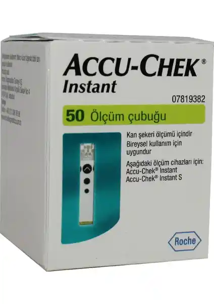 Accu-Chek Instant Test Şeridi 50'li Paketi: Güvenilir ve Kolay Kullanımlı Diyabet Ölçüm Çözümü