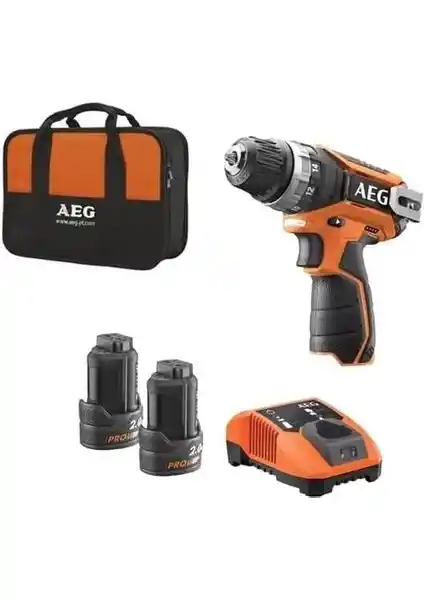 AEG BS 12 C2 Li - 202B Çok Yönlü ve Güçlü Akülü Matkap Vidalama Çözümü