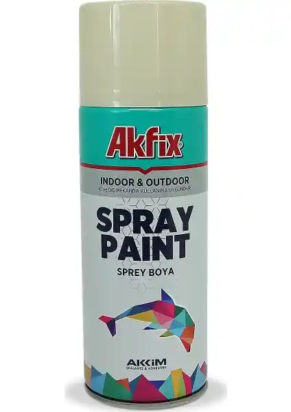 Akfix Akrilik Sprey Boya 400ml Parlak Krem: Çok Yönlü ve Dayanıklı Boyama Çözümü