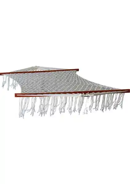 Altınoluk Çift Kişilik Püsküllü Beyaz Hamak Dayanıklılık ve Estetiği Bir Arada Sunar