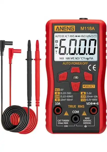 ANENG M118A Dijital Mini Multimetre: Çok Yönlü ve Yüksek Hassasiyetli Ölçüm Cihazı