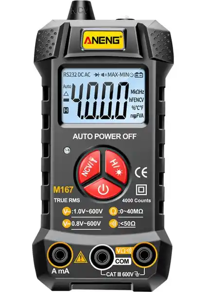 ANENG M167 Akıllı Dijital Multimetre: Güvenilir ve Çok Fonksiyonlu Elektrik Test Cihazı