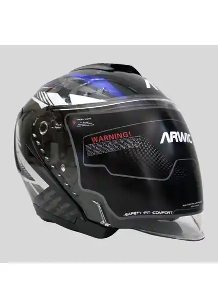 Arwic Street Model Yarım Motosiklet Kaskı – Güvenlik ve Konfor Sunan Modern Tasarım