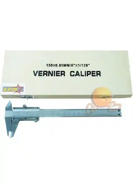 Asturo Mekanik Kumpas 150mm Ahşap Kutulu Dayanıklı ve Hassas Ölçüm Aracı