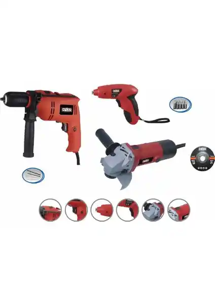 Attlas Atlas Eco Set 3b Li: Yüksek Performanslı ve Çevre Dostu Elektrikli Taşlama Seti