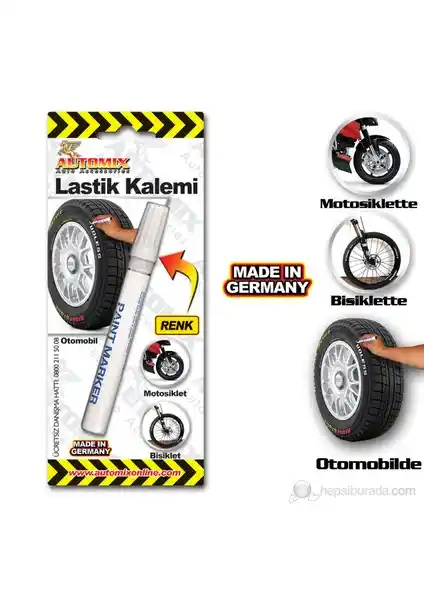 Automix Oto Lastik Kalemi Beyaz: Pratik ve Dayanıklı Lastik Yazı Kalemi Ürün İncelemesi