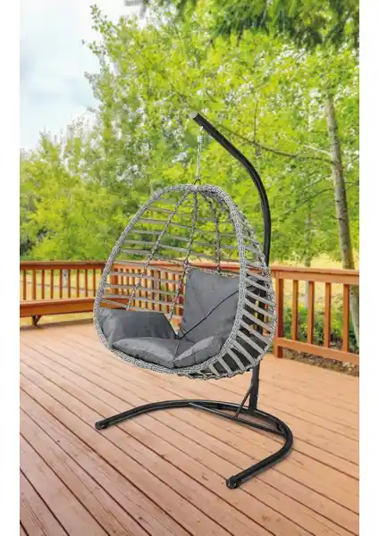 Bahçe ve Balkonda Kullanılan El Örgüsü Rattan Salıncağı Tasarımı ve Özellikleri