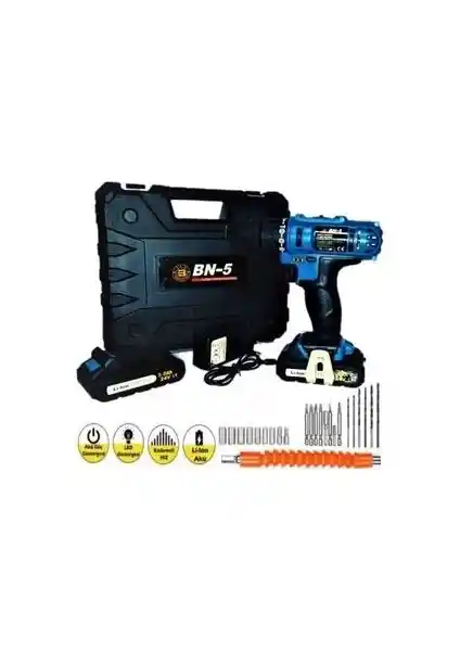 Banco Bn-5 24V Çift Akülü Darbeli Matkap: Yüksek Performans ve Dayanıklılık Özellikleri