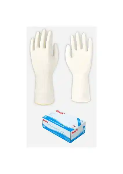Beybi Lateks Eldiven M Pudralı: Hijyen ve Konfor Sunan Dayanıklı Medikal Eldiven