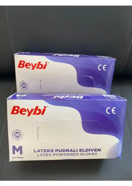 Beybi Lateks Pudralı Eldiven M 100'lü: Hijyen ve Güvenlik İçin Güvenilir Seçenek