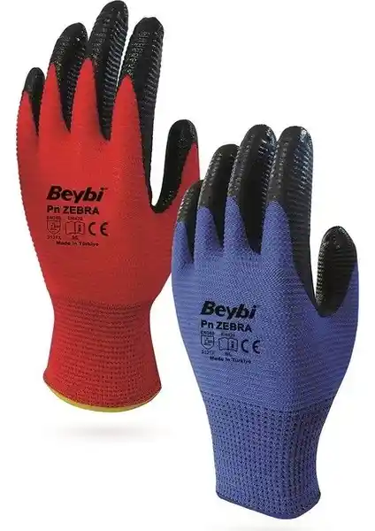 Beybi Pn Zebra Montaj Eldiveni: Dayanıklı ve Şık Endüstriyel Koruyucu Eldiven