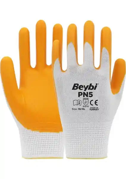 Beybi Pn5 Polyester Örme Nitril Eldiven: Dayanıklı ve Çok Yönlü Güvenlik Koruyucu Ürün