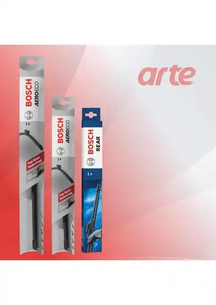 Bosch AeroEco Fiat Egea Cross Ön ve Arka Silecek Takımı - Güçlü ve Güvenilir Temizlik