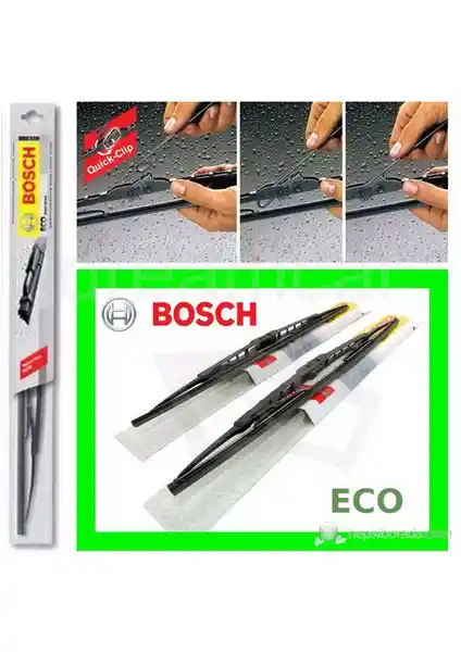 Bosch Eco Universal Quick-Clip Telli Grafitili Silecek: Dayanıklı ve Kolay Montajlı Yüksek Performanslı Ürün