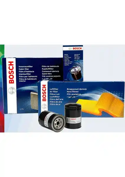 Bosch Fiat Marea 1.6 Filtre Bakım Seti 1997-2003 Orijinal ve Güvenilir Ürün