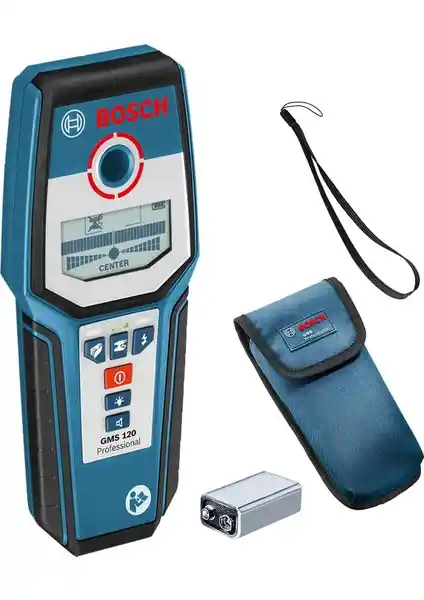 Bosch GMS 120 Profesyonel Çok Amaçlı Metal Dedektörü İnşaat ve Elektrik Çalışmaları İçin