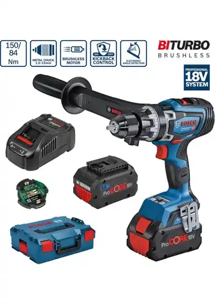 Bosch GSB 18V-150 C Profesyonel Akülü Darbeli Delme ve Vidalama Cihazı Özellikleri