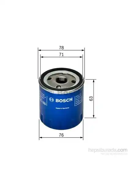 Bosch Renault Uyumlu Yağ Filtresi Motor Korumasında Güçlü ve Dayanıklı Çözüm