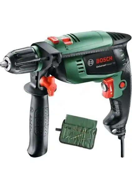 Bosch UniversalImpact 700 19 Parça Set Darbeli Matkap Güç ve Çok Yönlülük Sunar