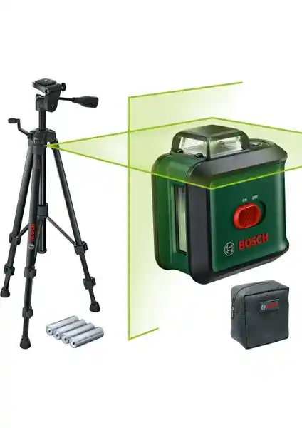 Bosch Univlevel 360 Çapraz Çizgi Lazeri Yüksek Hassasiyetli Çok Yönlü Uygulama Aracı