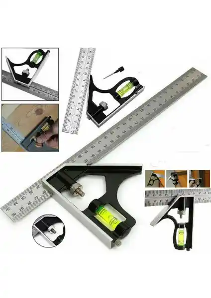 Bts 12271 Ayarlanabilir Açı Ölçer Gönye İnşaat ve Mühendislik İçin Dayanıklı Ölçüm Cihazı