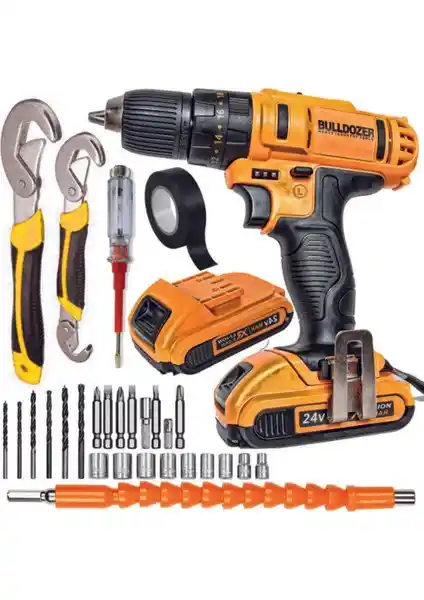 Bulldozer 300 Parça Elektrikli El Aletleri Seti Yüksek Performans ve Dayanıklılık
