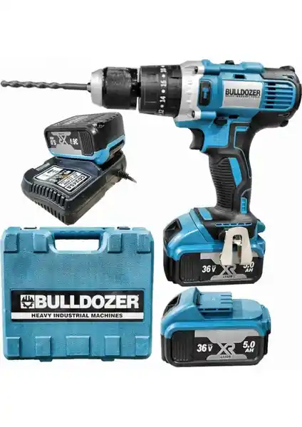 Bulldozer 36V 5Ah Çift Akülü Metal Mandren Şarjlı Vidalama Matkap Özellikleri ve Kullanım Alanları