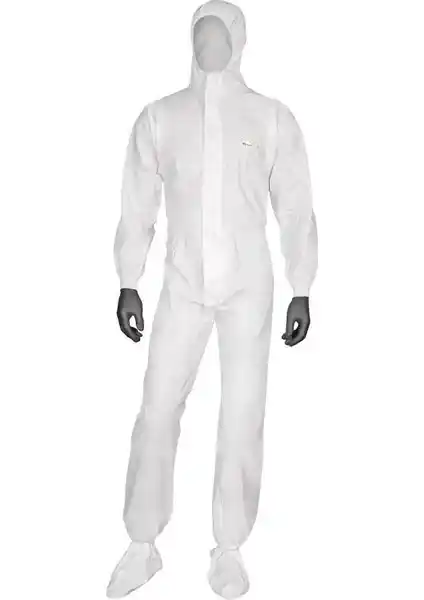 By Tulum Koruyucu Tek Kullanımlık Beyaz Tulum Sağlık ve Kimyasal Uygulamalar İçin Güvenilir Koruma