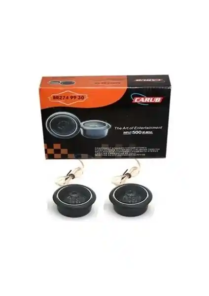 Carub Dreamcar Tweeter 2'li seti: araç içi ses sisteminizi geliştiren yüksek kaliteli ürün