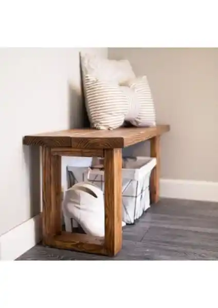 Ceneko Ahşap Masif Bank Tabure: Dayanıklı ve Estetik Oturma Çözümü