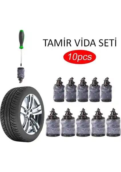 Çerçici Lastik Tamir Kiti Kauçuk Vida Seti: Pratik ve Güvenilir Lastik Onarım Çözümü