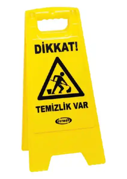 Ceyhanlar Ceymop İkaz Levhası Temizlik Var Güvenlik ve Hijyen İçin Etkili Uyarı Çözümü