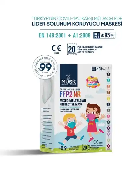 Çocuklar İçin Güvenli ve Konforlu Musk FFP2/N95 Maske Ürün İncelemesi ve Özellikleri