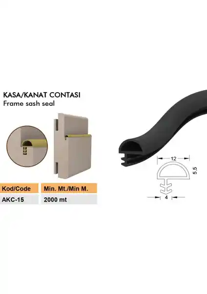 Contacall Amerikan Panel Kapı Fitili 25M Beyaz - Yüksek İzolasyon ve Dayanıklılık