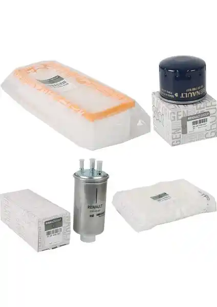 Dacia Duster 1.5 Dci Filtre Bakım Seti ile Motor Performansını ve İç Hava Kalitesini Artırın