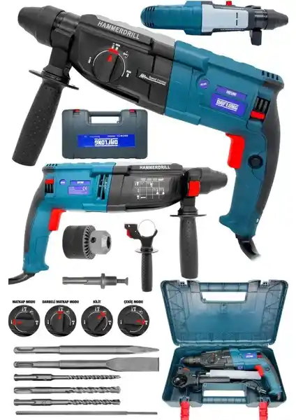 Daflong Metal Şanzıman Kırıcı Delici Darbeli Matkap 2-28 mm yüksek güç ve dayanıklılık