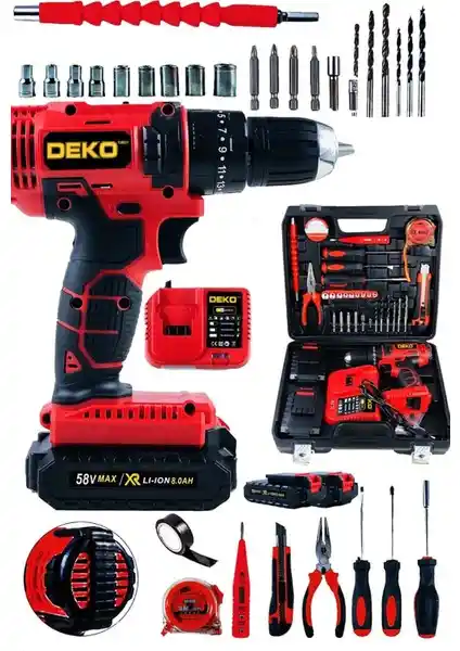 Deko DKT2069 Darbeli Çift Motor Turbo Şarjlı Vidalama Matkap Seti Özellikleri ve Kullanım Alanları