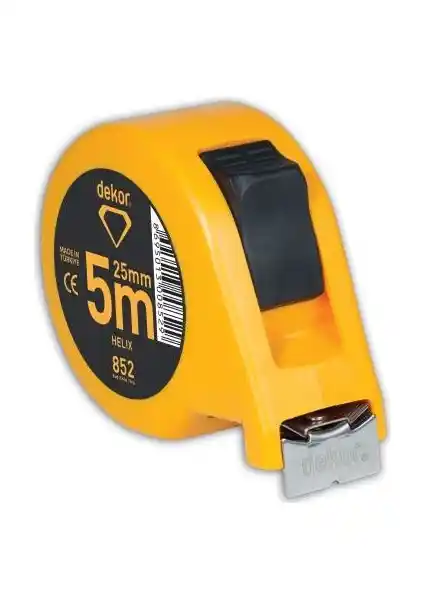 Dekor Şerit Metre Helix 5 M x 25 Mm: Çok Amaçlı ve Dayanıklı Ölçüm Aracı