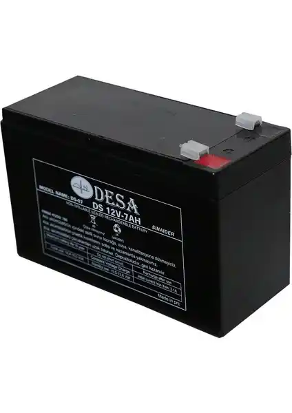 Desa 12V 7Ah Kuru Bakımsız Akü: Güç ve Güvenilirlik İçin Ideal Seçenek